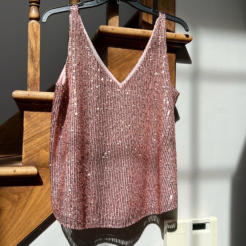 EUC LOFT sequin tank